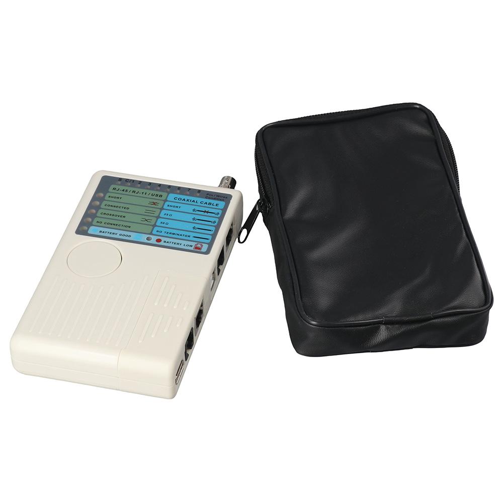 4-in-1 Network Cable Tester Multi-Tester for RJ11 RJ45/Cat5 Cat6/USB BNC LAN/UTP STP LAN