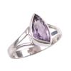 Naturalny Różowy Ametyst Kamień Szlachetny Ręcznie Robiony Pierścionek z Solidnego Srebra Próby 925 S.9.5 j5u30