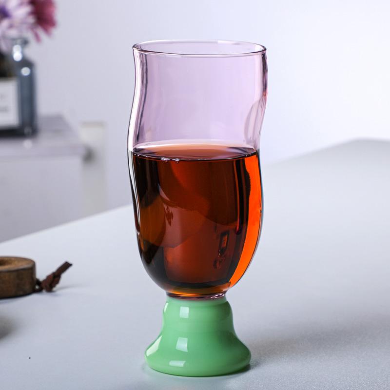 High borosilicate glass stained glass water cup coffee cup beer mug tall cup tea cup