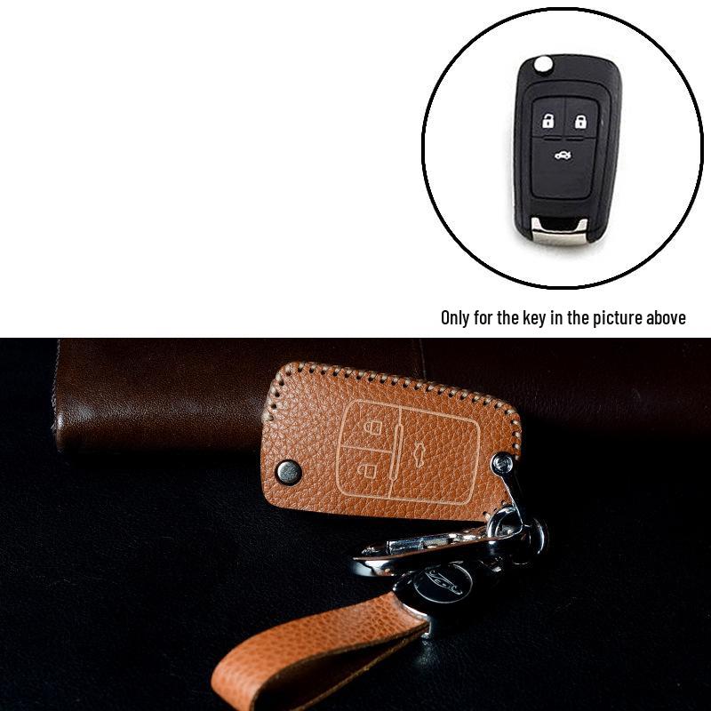 Leather Key Case for Buick Models: Excelle, Verano, Envision, GL8, LaCrosse, GL6, Regal, Excelle GT