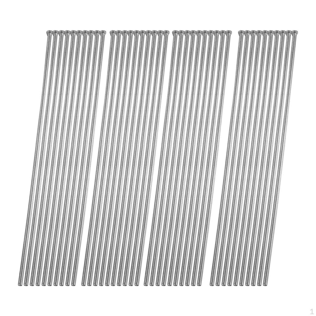 40 Pieces Flat Head Manganese Steel Descaling Pins, Solid Rustproof Accessories, Spare Parts Kit,