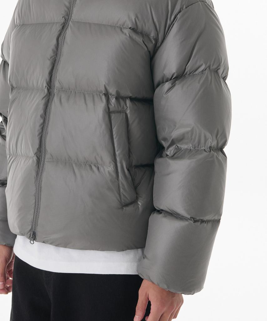 Musinsa Standard Glossy Ripstop Down Puffer Short Padded Jacket [Titan Grey]