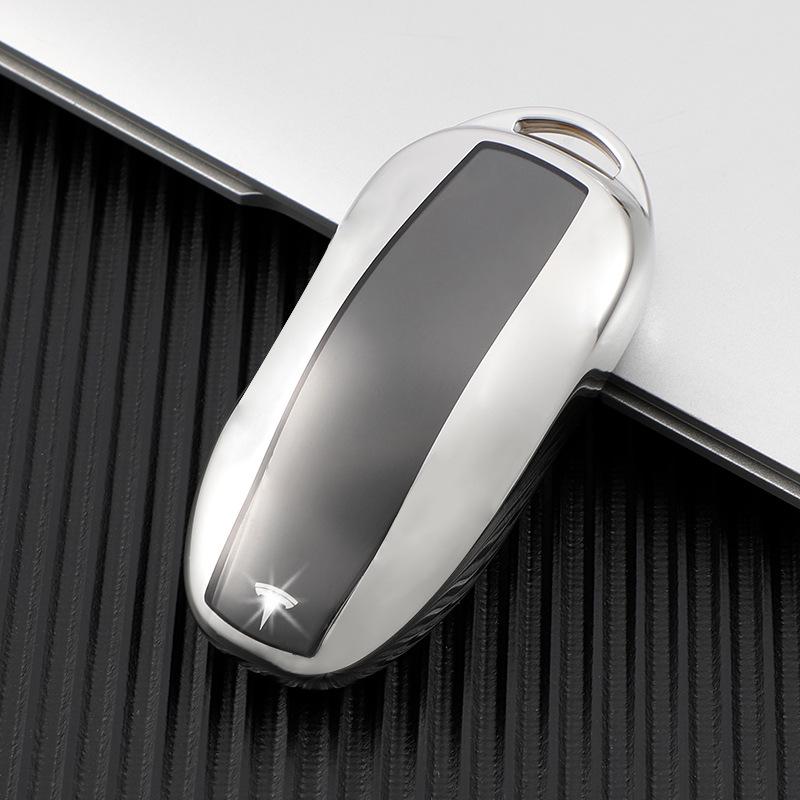 Transparent Soft Rubber Key Case for Tesla Model 3/Y
