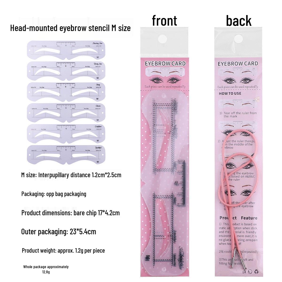 

Men s Cross-Border Integrated Eyebrow Stencil & Drawing Set - Beginner Friendly Eyebrow Makeup Tools