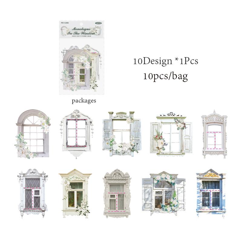 Delicate Material Paper Flower Windowsill Hollow Background Stickers Collage DIY Photo Frame Greeting Card Gift Decoration Paper