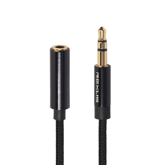 Cavo di Estensione Audio 3,5mm Stereo Portatile in Lega di Alluminio Maschio a Femmina Cavo di Estensione per Cuffie