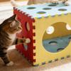 Cat Toys Tunnel Foldable Shelter with Interactive Peephole Cat Tube Fit Pet Under 12 Lbs for Exercise Training Tool Indoor