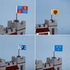 Medieval Military Flag Series War Castle Knight Soldier Warrior Accessories Building Blocks Ancient Holy Rome Bricks Toys Gifts