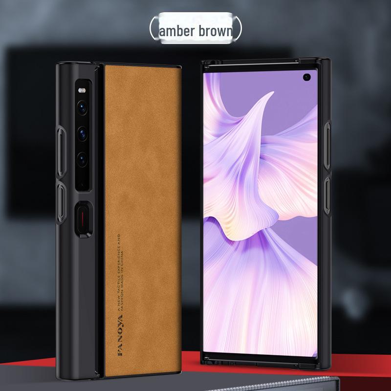 Huawei Mate XS2 Sheepskin Protective Case - Full Coverage Folding Screen Anti-Fall Cover for 5G Mobile.