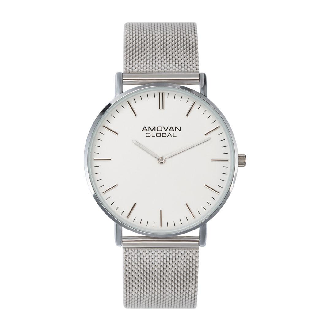 Men s 40mm Stainless Steel Mesh Band Watch Quartz Movement Simple Classical Dial Antique Style High Quality Leather Men Watch