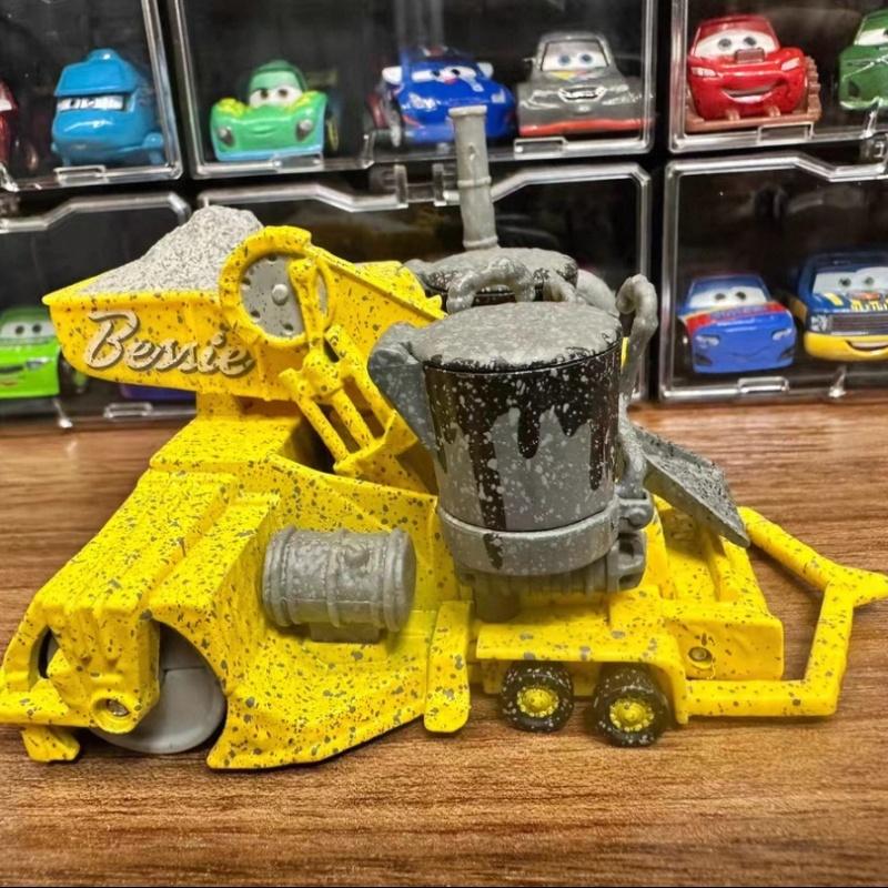 Pixar Cars Bessie 1:55 Scale Diecast Metal Road Roller Hot Toy Model Car Collectible Gift For Movie Fans And Kids Collect