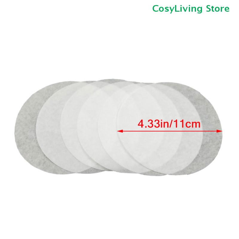 100 Pièces 11CM Rond Hamburger Pression Viande Papier Papier Absorbeur d'Huile Feuille pour Four Grill Papier de Séparation pour Galettes Outils de Cuisine