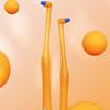 Interdental Brush Small Head Interdental Brush Soft Detail Cleaning Inclined Design Orange Color Deep Oral Cavity Cleaning