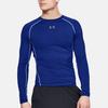 Under Armour Long Sleeve Training Compression Shirt Men Tops Blue 1257471-400