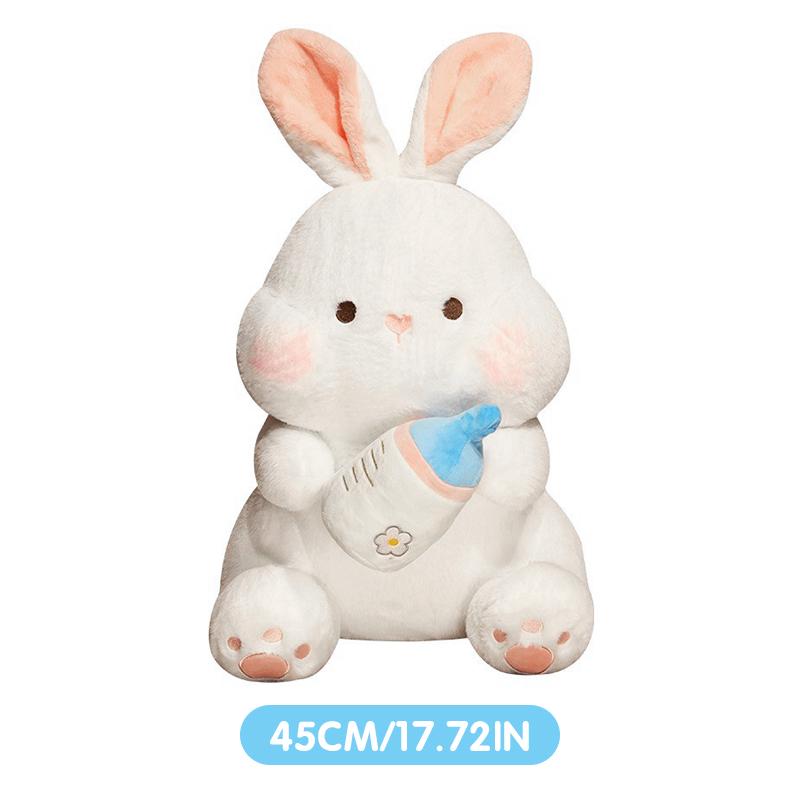 Non-Toxic 35/45 Cm Bottle Rabbit Plush Toy Handmade Doll Cartoon Anime Cute Pillow Cushion Thanksgiving Children'S Birthday Gift Doll