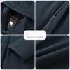 Down Jacket Mid-length Men's Thickened Middle-aged and Elderly Dad's Wear Removable Liner Men's Casual Jacket Large Size Down