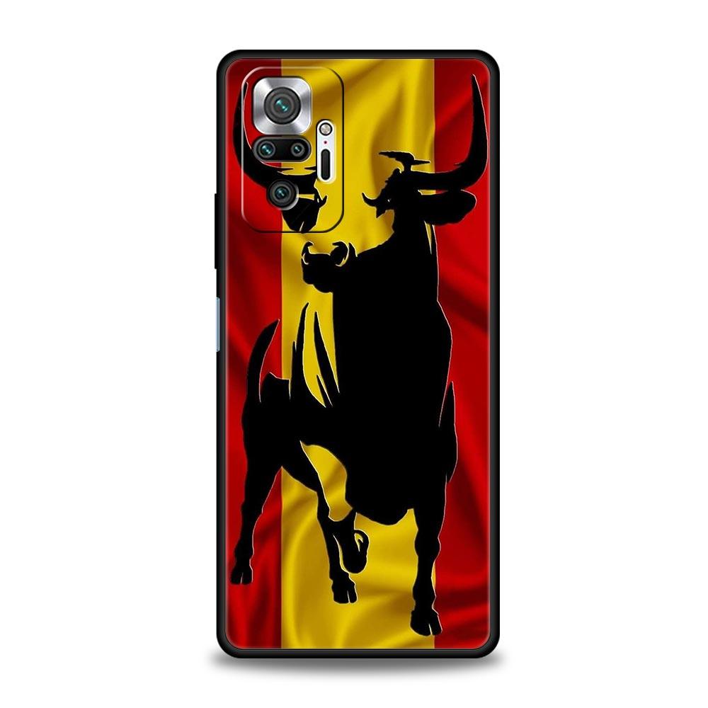 

Spain Bull Flag Phone Case For Xiaomi Redmi Note 14 13 5G 10 11 12 Pro Plus 4G 14C 13C 12C 10C Black Cover Redmi 12C