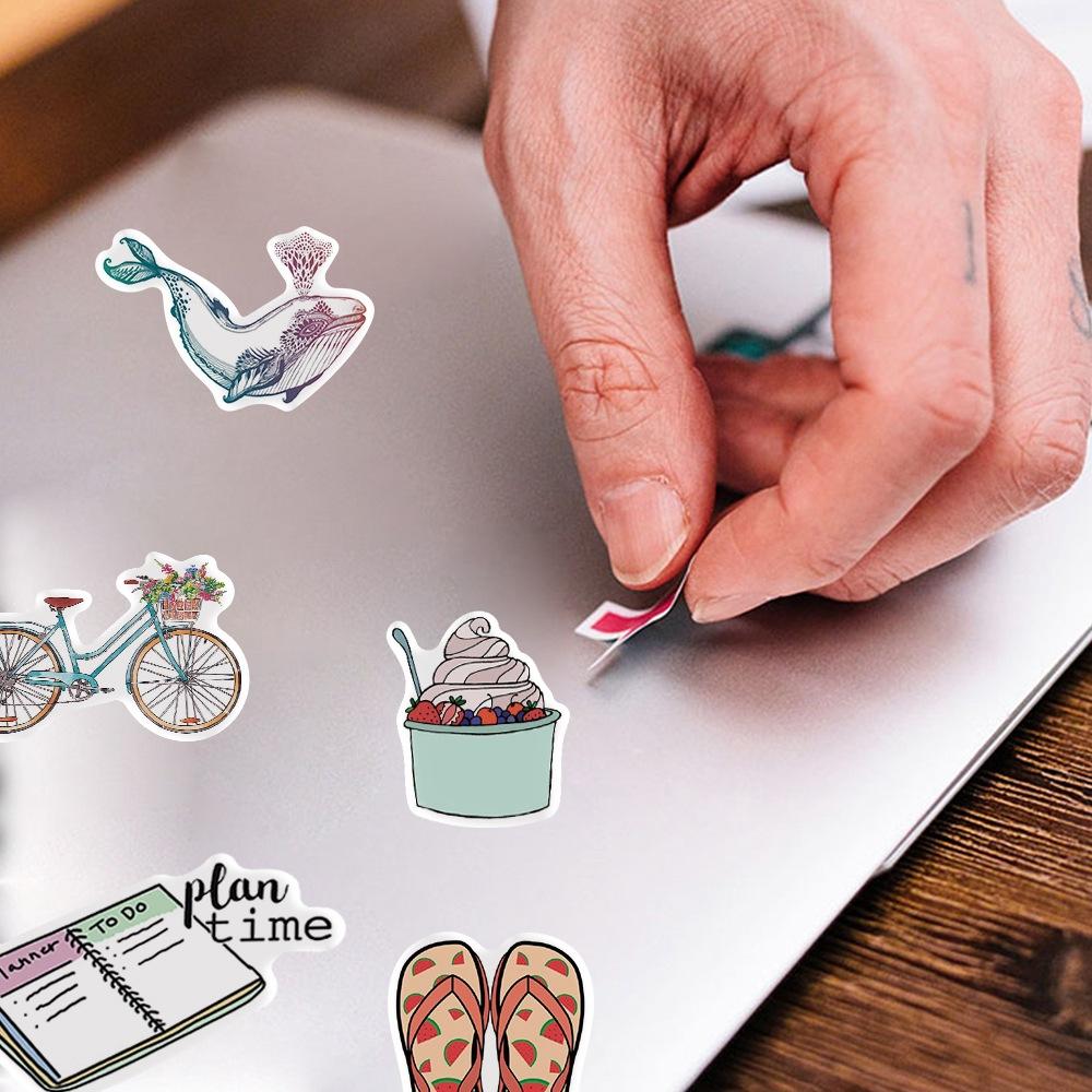 200 New Cartoon Personalized Graffiti Stickers Suitcase Guitar Without Glue Waterproof Stickers