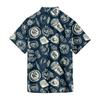 Camicia Casual da Uomo a Maniche Corte, Vestibilità Larga, Bottoni, Stampa Festival della Birra, Leggera, Traspirante, Top Estivo