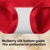 Women's Spring and Summer New Mulberry Silk 10A Antibacterial Extended Bottom Crotch Briefs