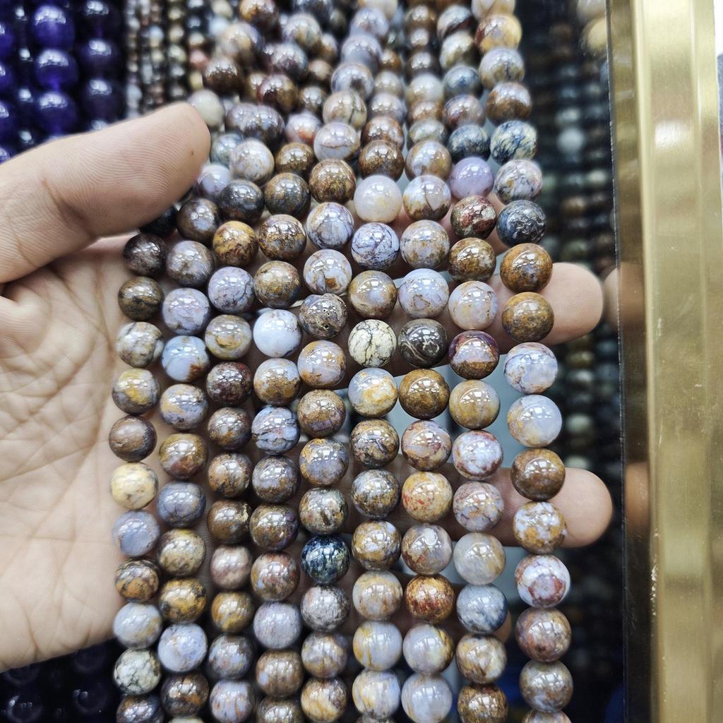 Switzerland Trip: 4-10mm Natural Pietersite Round Beads for Handmade DIY Jewelry & Bracelets