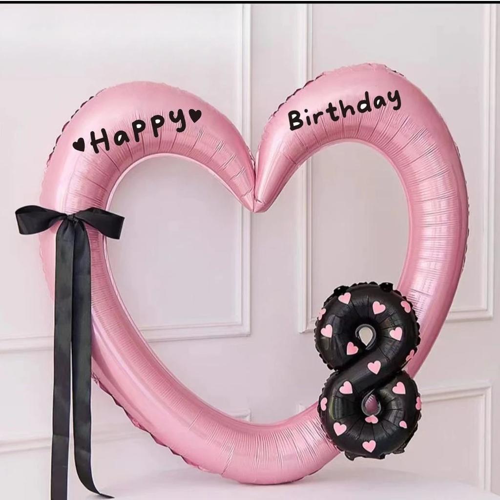 Heart Balloon Accessorie Cute Love Star Ballons Birthday Wedding Baby Shower Decoration Photo Frame Gifts Ornament