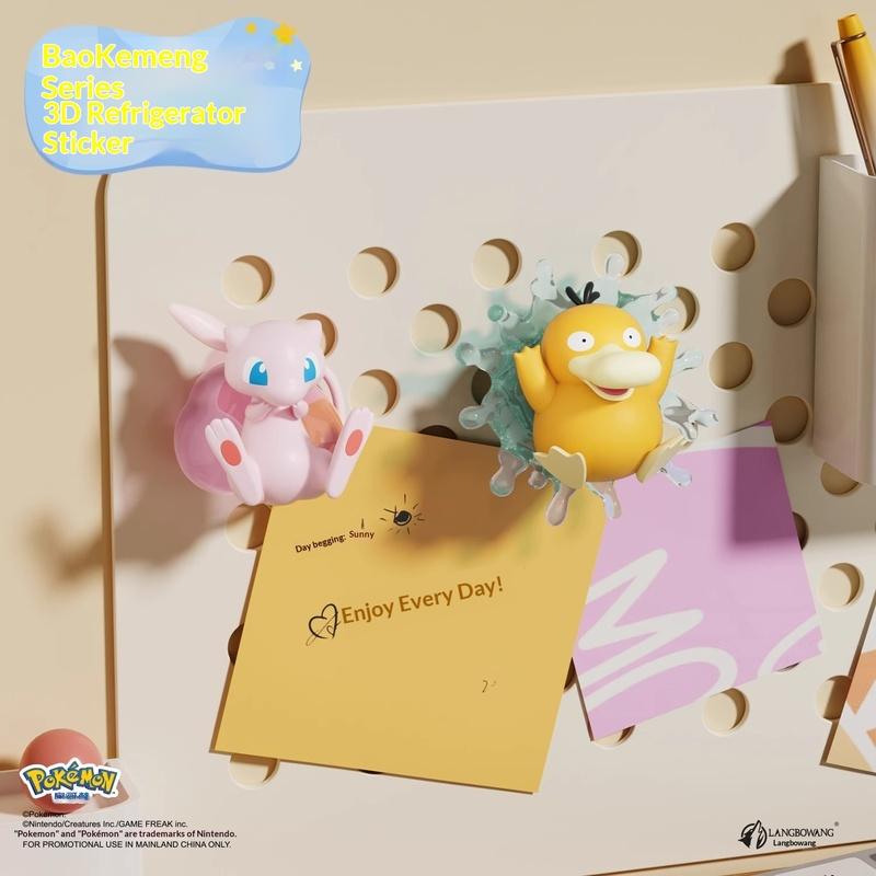Autentický periferní produkt ze série Pok Mon 3D magnetická nálepka na ledničku Panenka Geng Gui Snový Pikachu Domácí dekorace