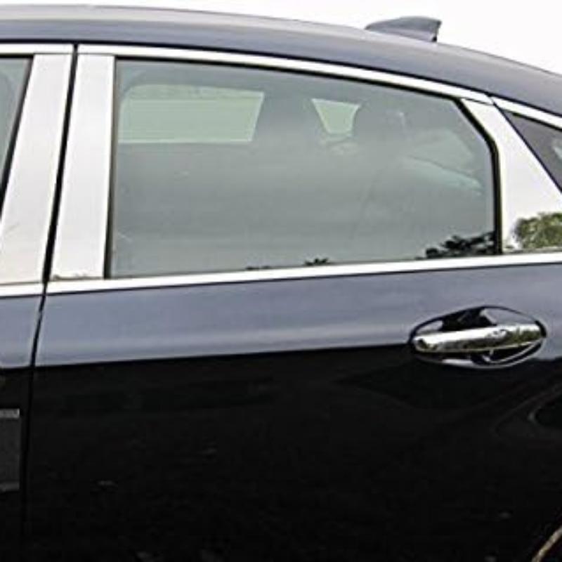 Chrome Car Window Pillar Posts Door Trims Cover Stickers Decal For HONDA CRV 2017-2022 Plated