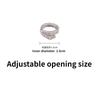 Luxury Diamond Snake-shaped Ring for Women Ins Fashion Finger Adjustable Ring Men Ring