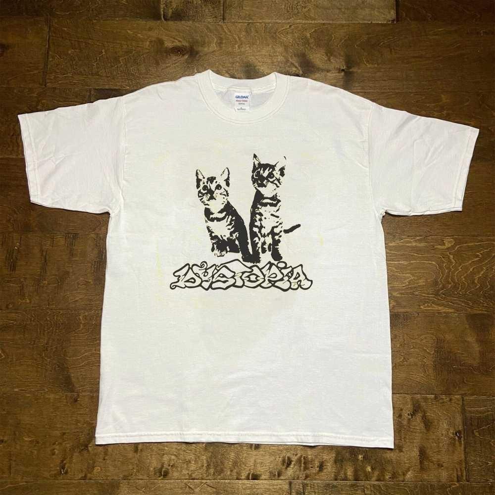Dystopia Twin Cat White Unisex S to 4xl Cotton T-shirt BT1372 S