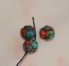 Turquoise & Red Coral Pumpkin Beads - High-Quality Spacer Accessories for Bracelets & Necklaces