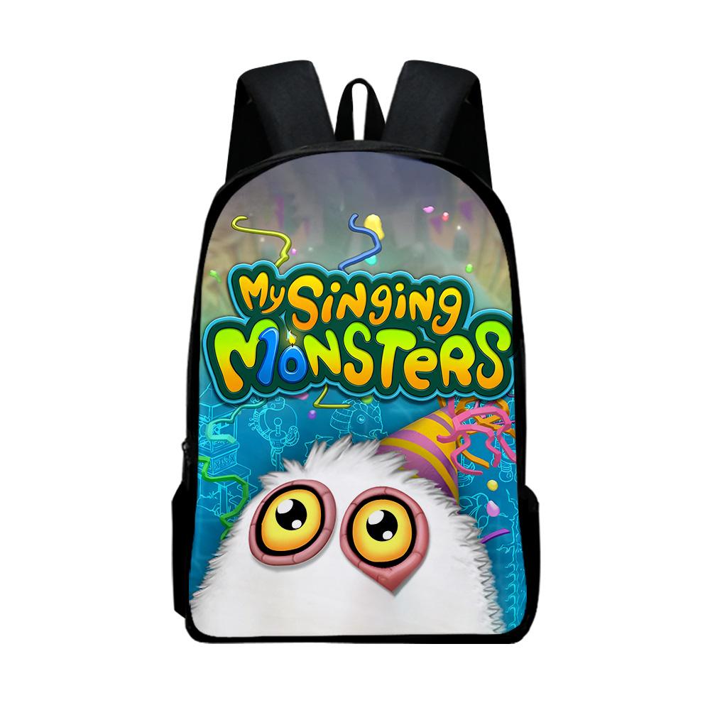 Klassiek Populair my singing monsters Notitieboek Rugzakken leerling Schooltassen 3D Print Oxford Waterdicht Jongens/Meisjes Laptop Rugzakken