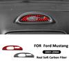 For Ford Mustang 2001-2004 Carbon Fiber Auto Clock Panel Frame Trim Frame Modification Decoration Sticker Interior Accessories