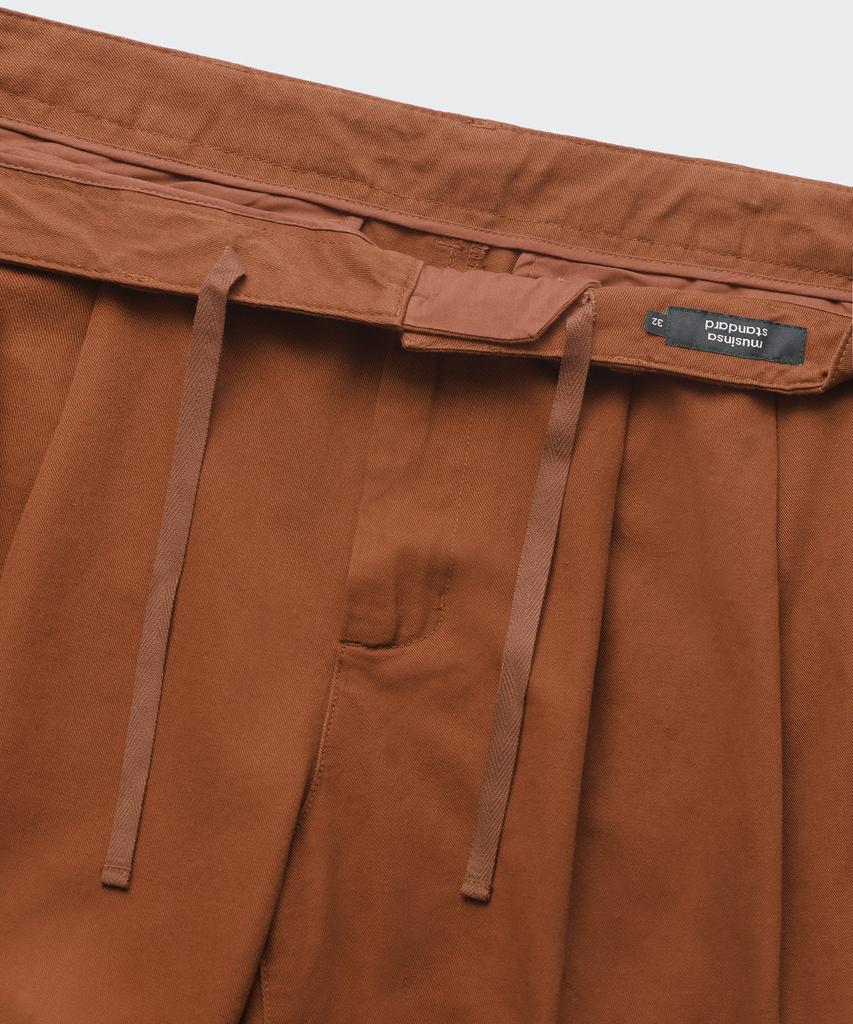 MUSINSA STANDARD Cotton Wide Balloon Pants [Brick Orange]