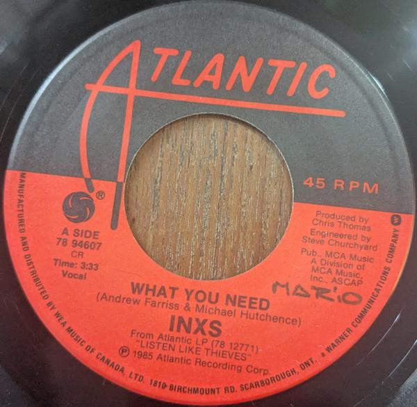 

7inch Record INXS What You Need 7894607 Atlantic 1985 Canada Pop Used