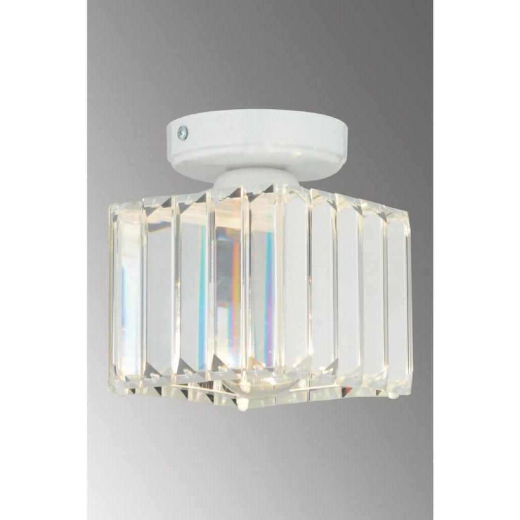 Plafonier Candelabru din piatră de un singur cristal de argint