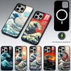 Japanese Ukiyo-e Ocean Waves  Phone Case For iPhone17,16,15,14,13,12,11 Plus,Pro Max Magnetic For Magsafe Wireless Charging