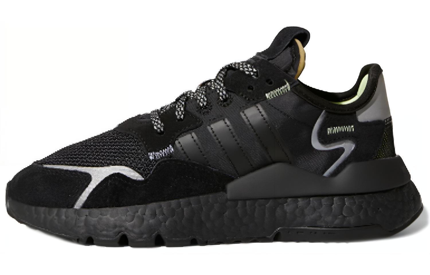 Tênis Infantil Adidas Nite Jogger J 'Triple Black' 36.5 black