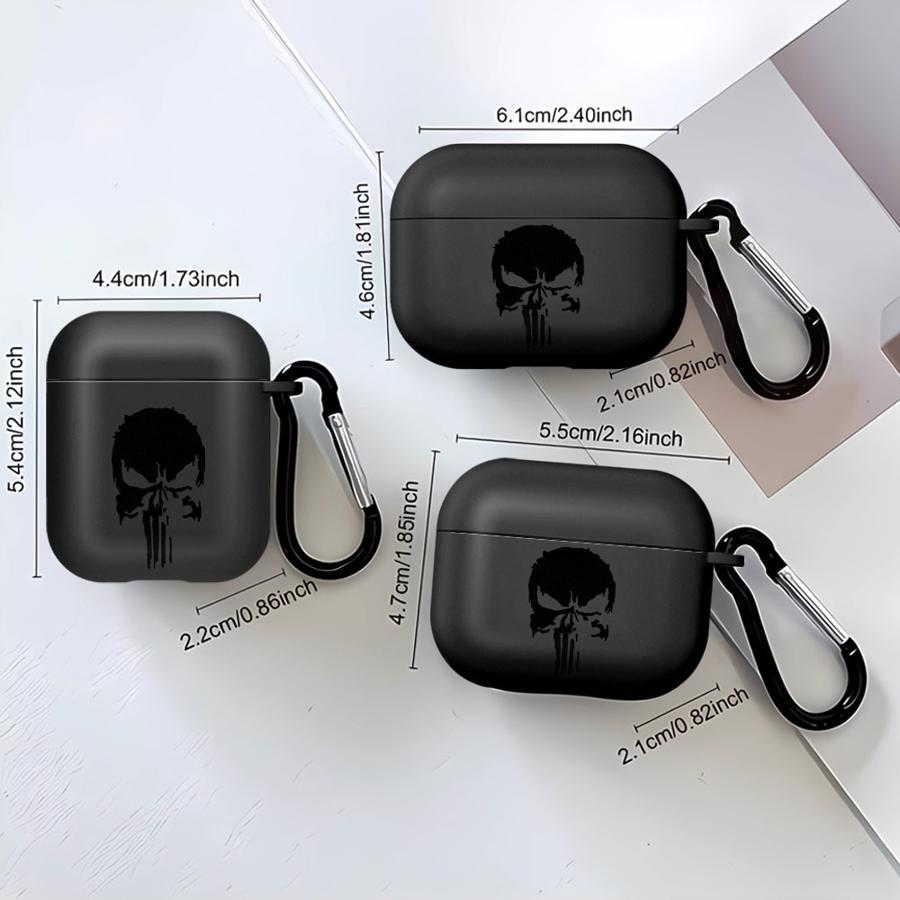 Fundas Suaves para Auriculares Funda para Airpods 2 1 Pro 3 Pro2 4 Pro3 Marvel Punisher Genial