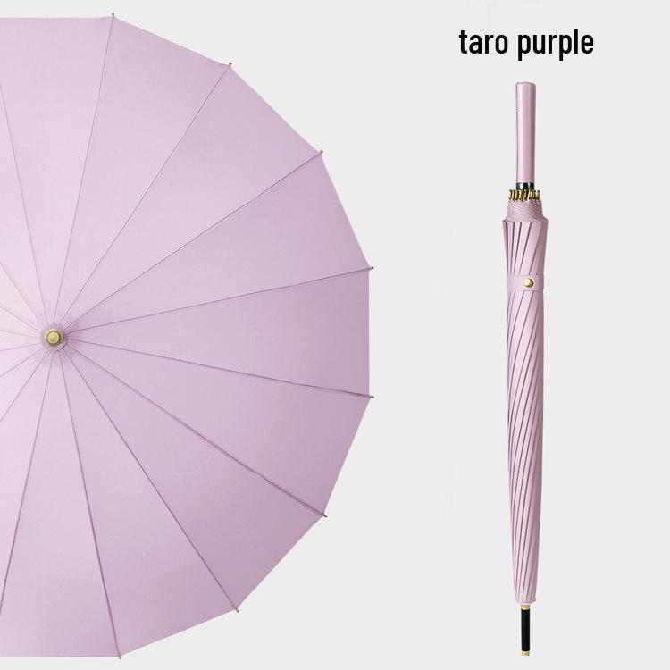 24-Rib Windproof Extra-Large Automatic Umbrella, Long Handle, for Men and Women, Customizable Logo