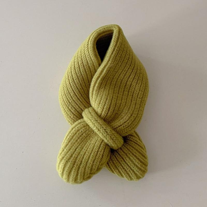 Stylish Children Wool Scarf Soft & Comfortable Kids Scarf Solid Color Scarf Knitted Scarf Perfect for Autumn & Winter