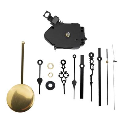Kits Uhrwerk DIY Teile Pendel Quarz Ersatz Raum Set Schwarz/Rot Heimdeko Mechanismus Metall+Kunststoff
