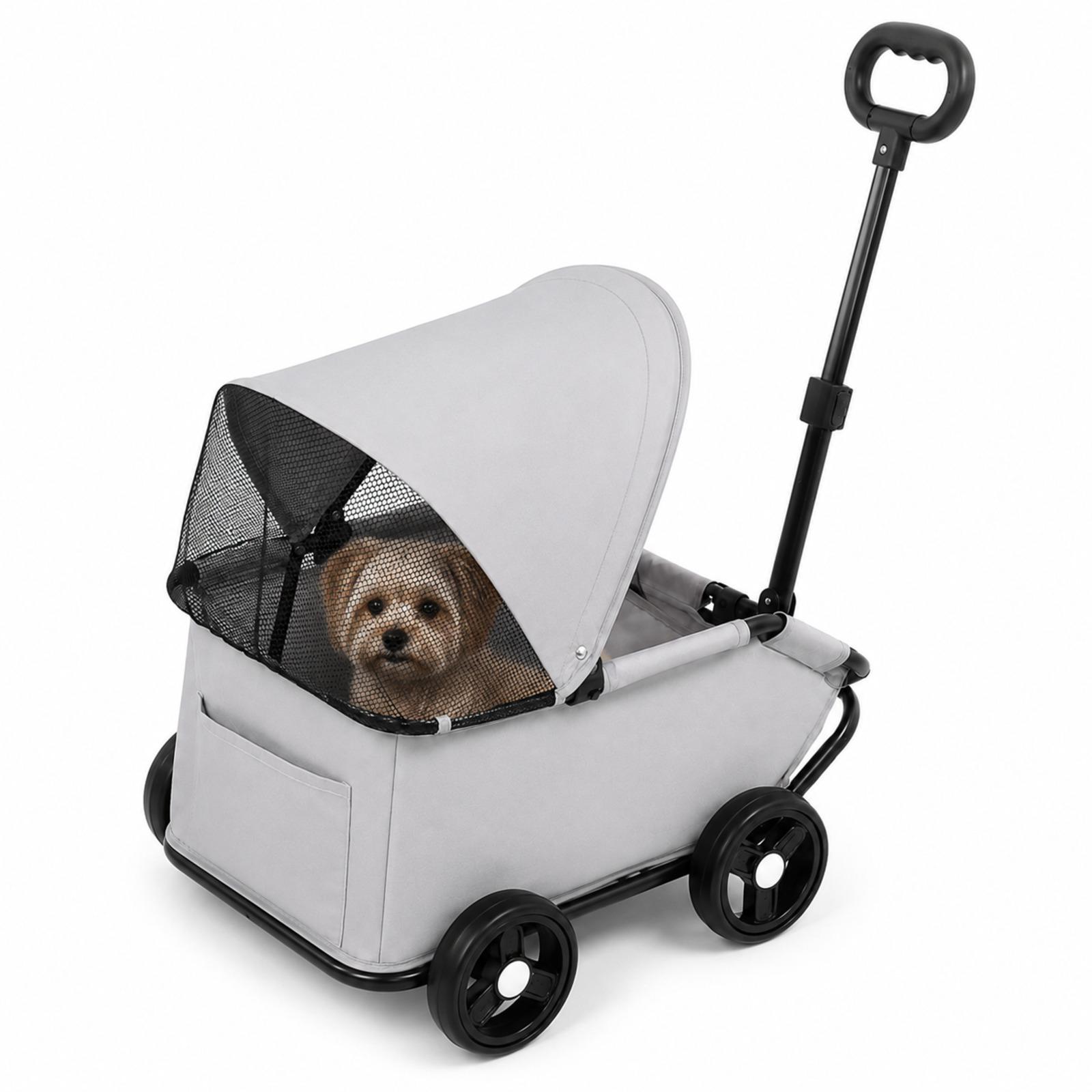 Joom Nyana Carrito Plegable Mascotas 83X54x45cm Pets | Carro Para Perro O Gato | Transportin Perro | Capota Transpirable