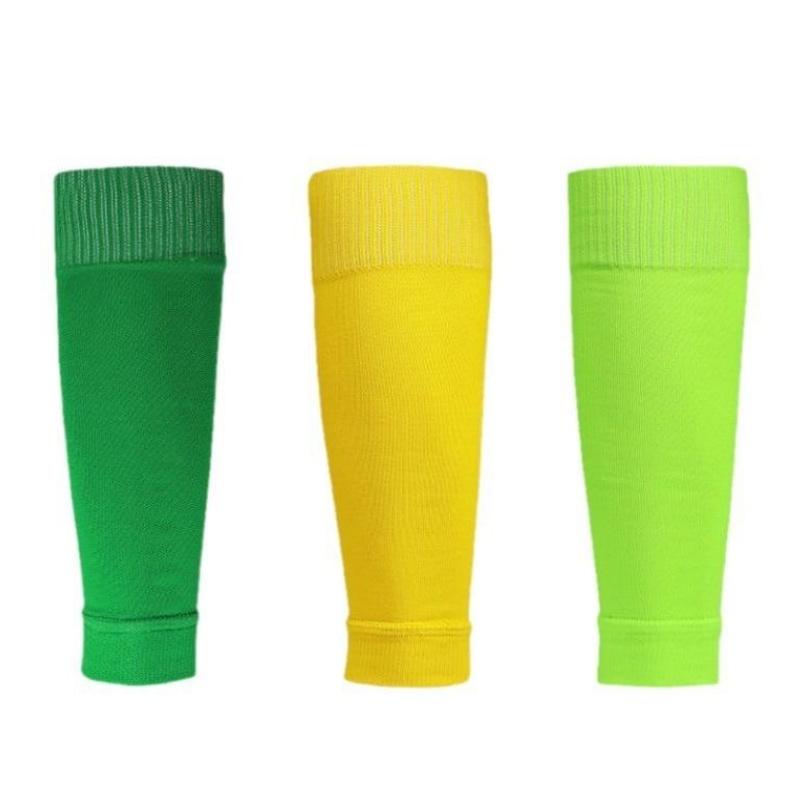 3 Pairs of Random Color Sports Compression Football Socks with Insert Type, Professional Socks, Leg Sleeves, Calf Compression Socks, Fixed Sleeves, Es