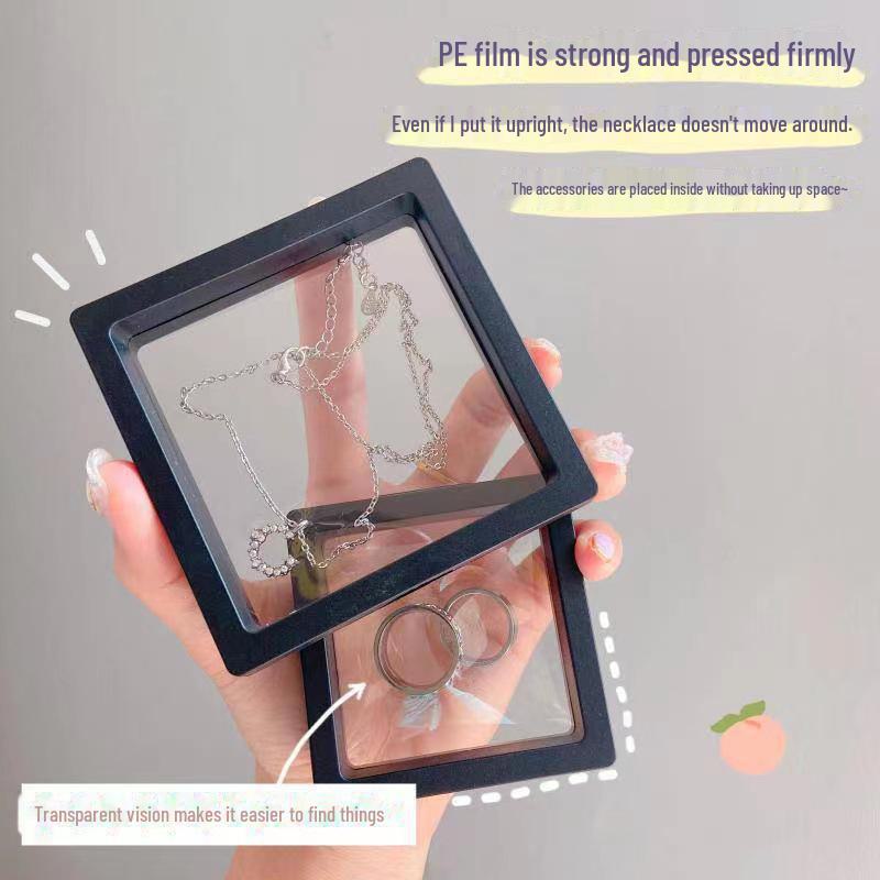 Genomskinlig Anti-Oxidations PE-film Smyckesdisplaylåda - Förseglad Dammtät Armbandshållare