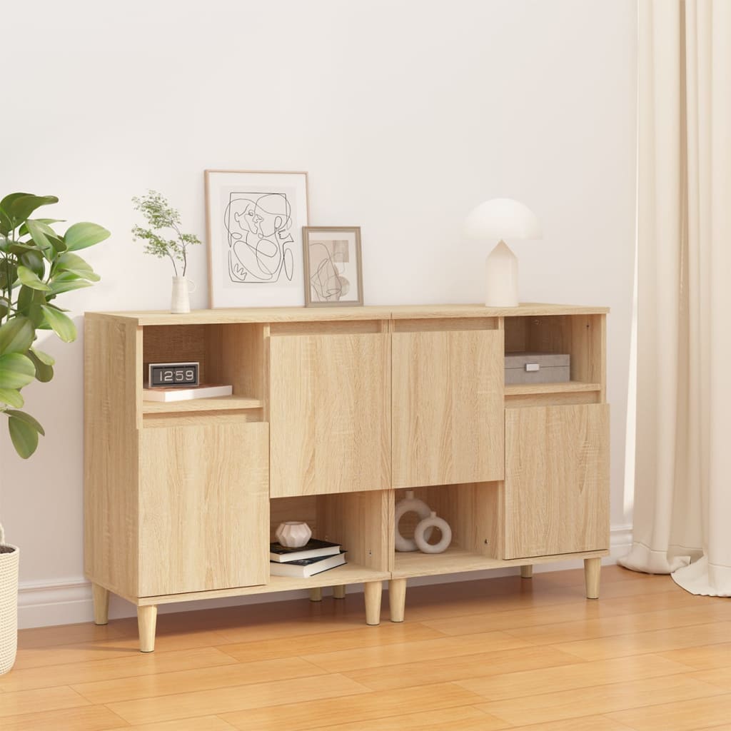 Sideboards 2 pcs. Sonoma Oak 60 x 35 x 70 cm engineered wood