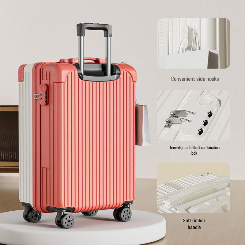 Large Capacity Retro Korean Style Travel Suitcase with Durable Universal Wheels - 2025 Edition