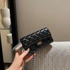 Chain bag Mini small square bag Rhombus long wallet card clip One shoulder cross cross mobile phone bag Female