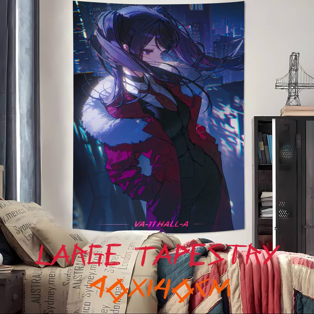 

Fashion Casual Game Va11 HallA Hot Jill Tapestry Popular Room Decoration Wall Tapestry Art Room Home Decor Wall Art Decor 74x94cm(29x37in)