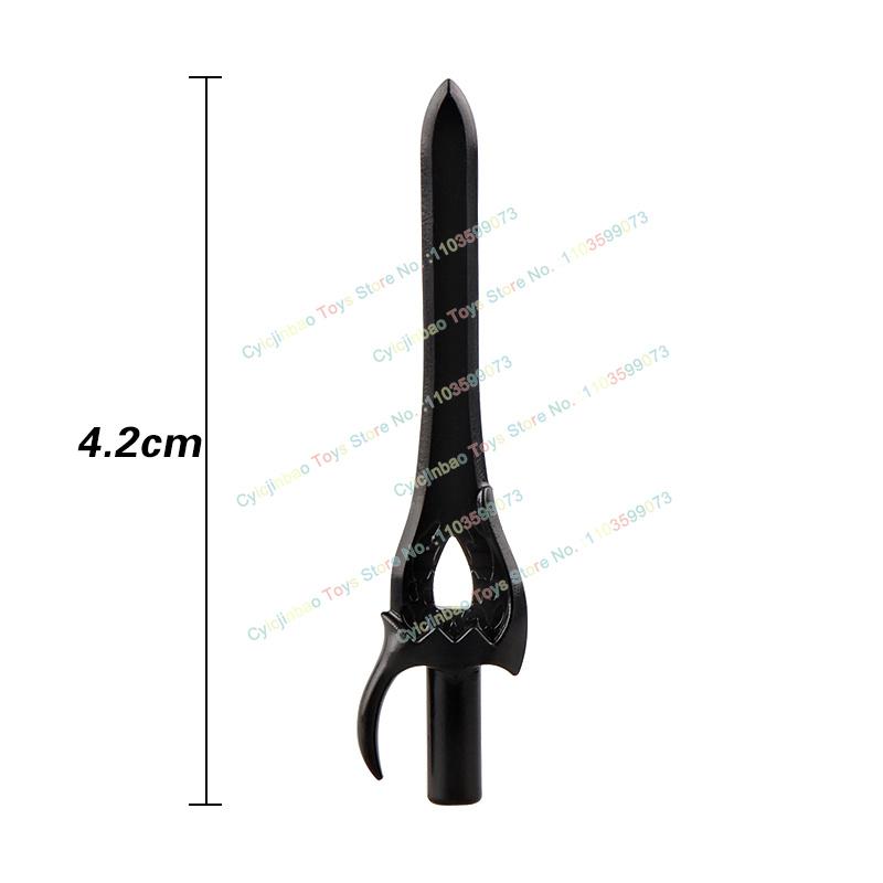 Medieval Military Cavalry Figures Building Blocks Accessories Sword Shield Knight Weapons Toys for Kids PJT049